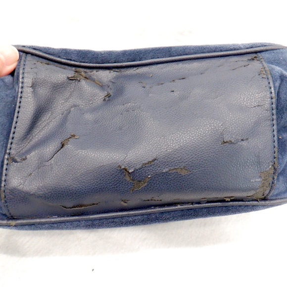 JUICY COUTURE Blue Velour Purse * Needs Repair * - Picture 5 of 11